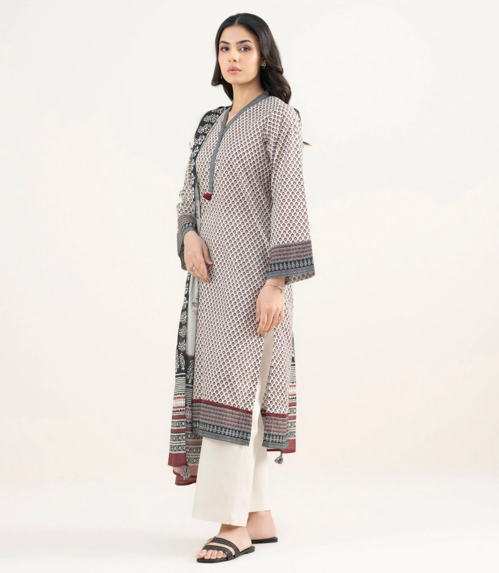 3 PIECE - PRINTED LAWN SUIT