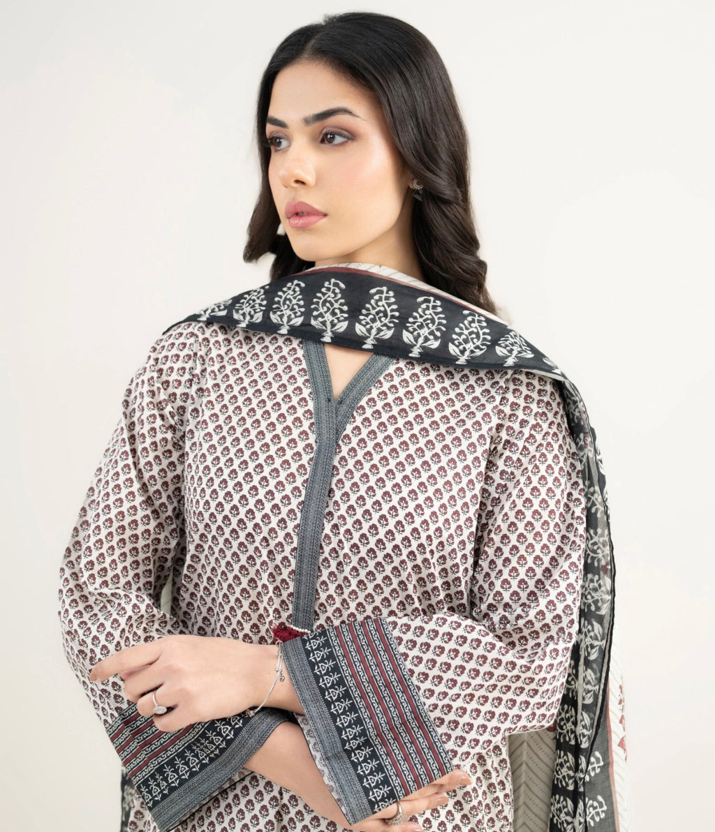 3 PIECE - PRINTED LAWN SUIT